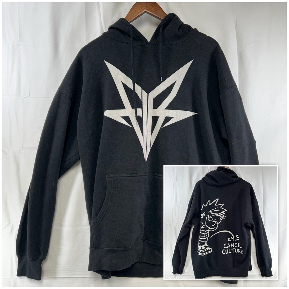 Falling In Reverse Tour Hoodie Mens 3XL Black Zombified Ronnie Radke FIR Culture